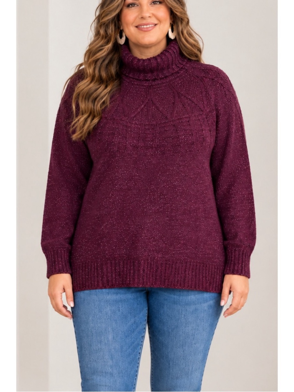 Maurices Marled Turtle Neck Sweater